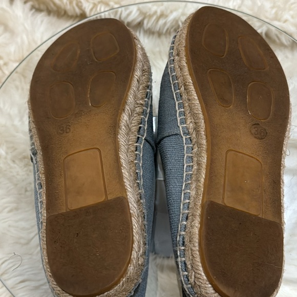 Kenzo Paris Gray Tiger Embroidered Linen Espadrille/Loafer - Picture 7 of 11